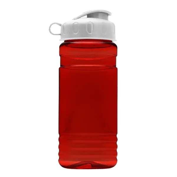 Transparent sports bottle, 20 oz. Straight-wall design with Flip Top Lid.... from ASI 40480 Koozie Group