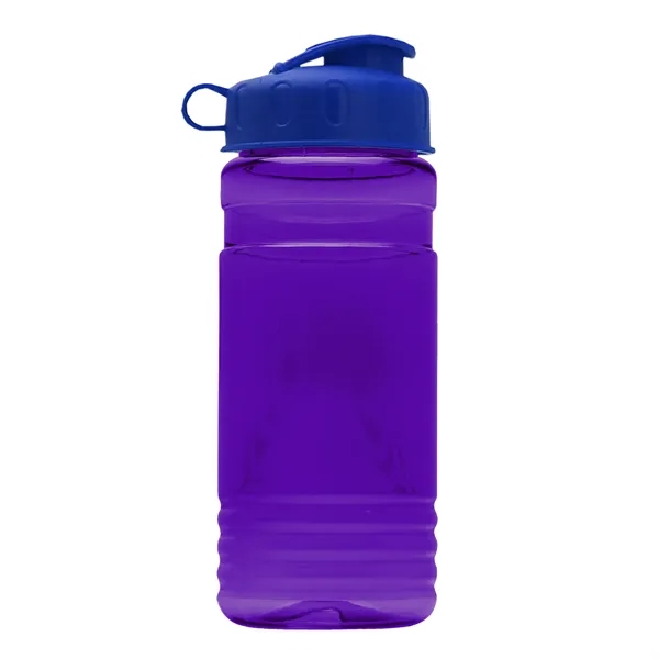 Transparent sports bottle, 20 oz. Straight-wall design with Flip Top Lid.... from ASI 40480 Koozie Group