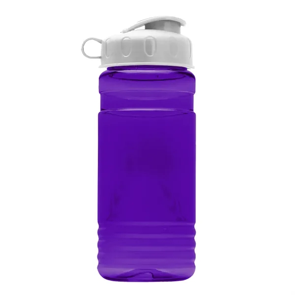 Transparent sports bottle, 20 oz. Straight-wall design with Flip Top Lid.... from ASI 40480 Koozie Group