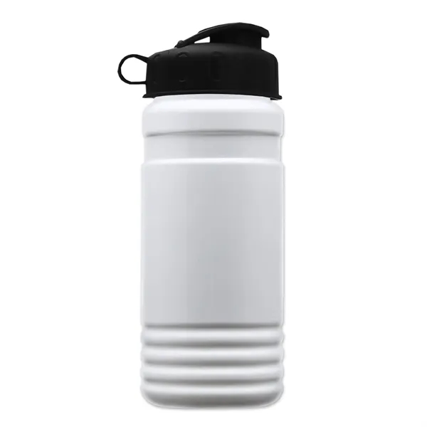 Transparent sports bottle, 20 oz. Straight-wall design with Flip Top Lid.... from ASI 40480 Koozie Group