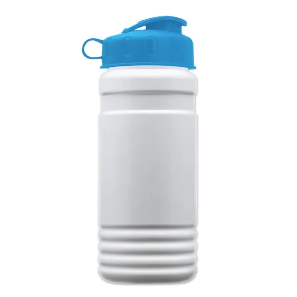 Transparent sports bottle, 20 oz. Straight-wall design with Flip Top Lid.... from ASI 40480 Koozie Group
