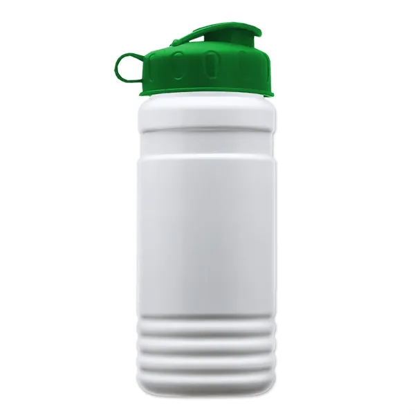 Transparent sports bottle, 20 oz. Straight-wall design with Flip Top Lid.... from ASI 40480 Koozie Group