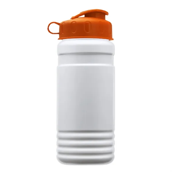 Transparent sports bottle, 20 oz. Straight-wall design with Flip Top Lid.... from ASI 40480 Koozie Group