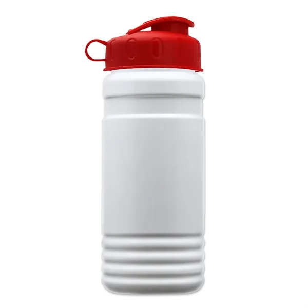Transparent sports bottle, 20 oz. Straight-wall design with Flip Top Lid.... from ASI 40480 Koozie Group