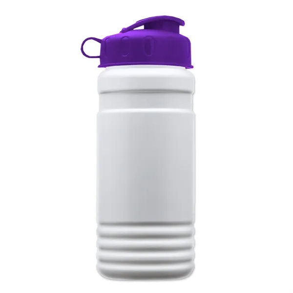 Transparent sports bottle, 20 oz. Straight-wall design with Flip Top Lid.... from ASI 40480 Koozie Group