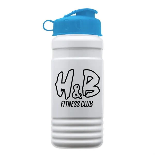 Transparent sports bottle, 20 oz. Straight-wall design with Flip Top Lid.... from ASI 40480 Koozie Group