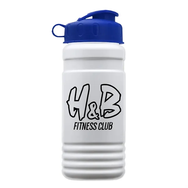 Transparent sports bottle, 20 oz. Straight-wall design with Flip Top Lid.... from ASI 40480 Koozie Group
