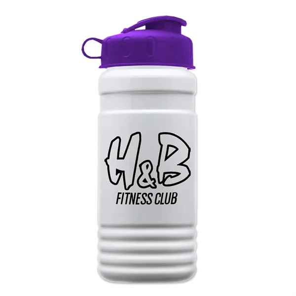 Transparent sports bottle, 20 oz. Straight-wall design with Flip Top Lid.... from ASI 40480 Koozie Group