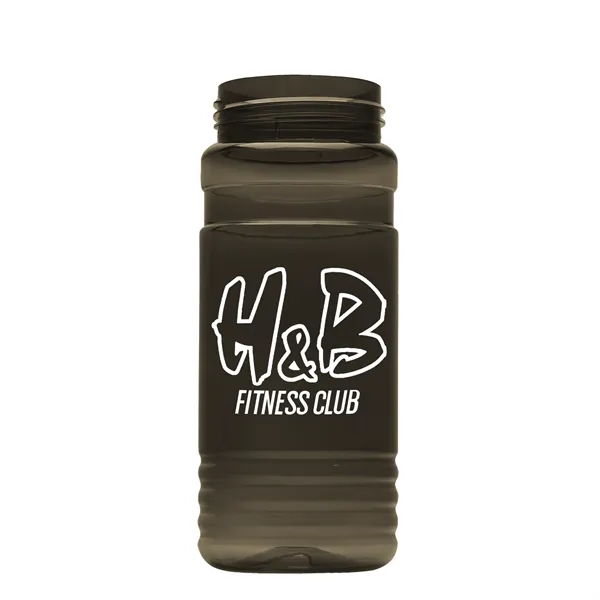 Transparent sports bottle, 20 oz. Straight-wall design with Flip Top Lid.... from ASI 40480 Koozie Group