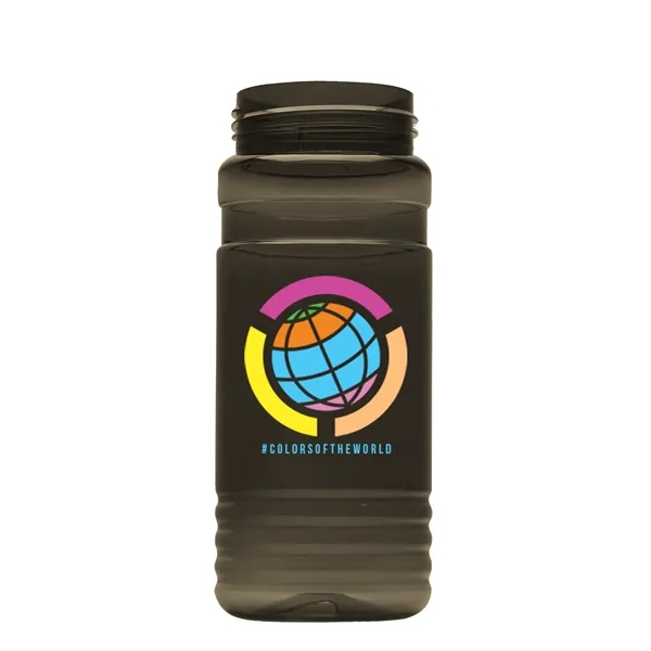 Transparent sports bottle, 20 oz. Straight-wall design with Flip Top Lid.... from ASI 40480 Koozie Group