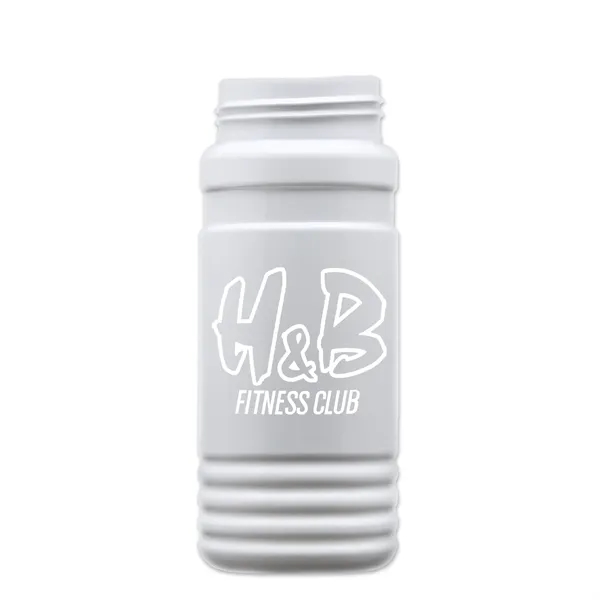 Transparent sports bottle, 20 oz. Straight-wall design with Flip Top Lid.... from ASI 40480 Koozie Group