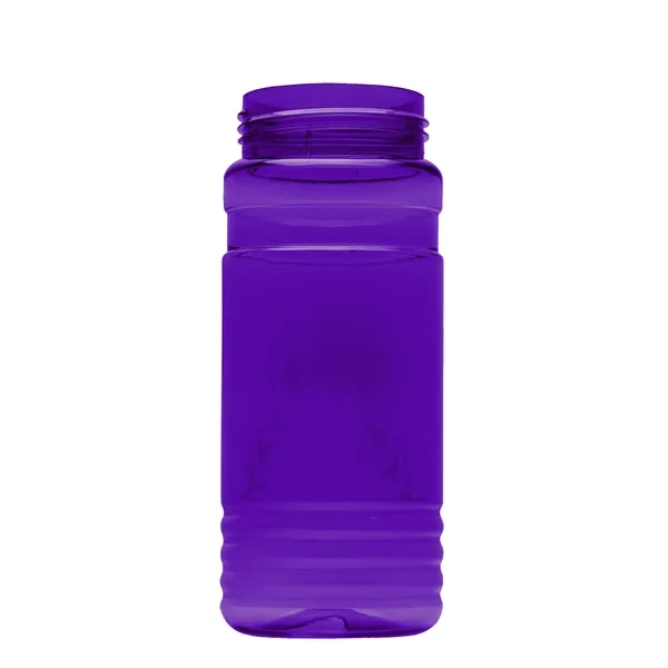Transparent sports bottle, 20 oz. Straight-wall design with Flip Top Lid.... from ASI 40480 Koozie Group