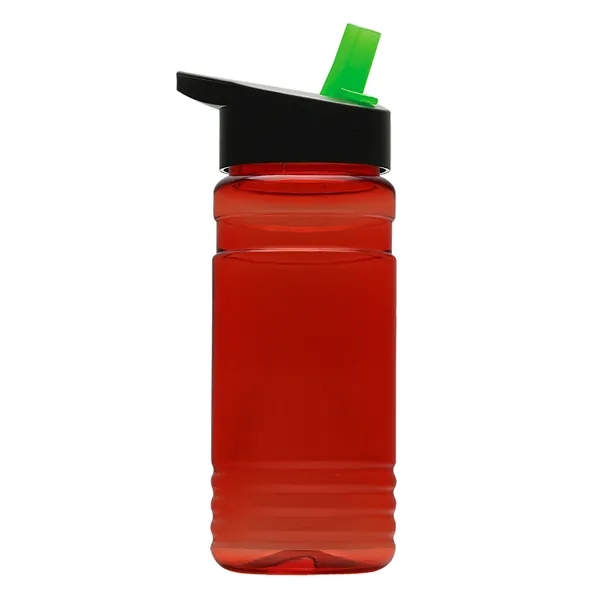 Big Grip 20 oz. Transparent Bottle -Flip Straw Lid... from ASI 40480 Koozie Group