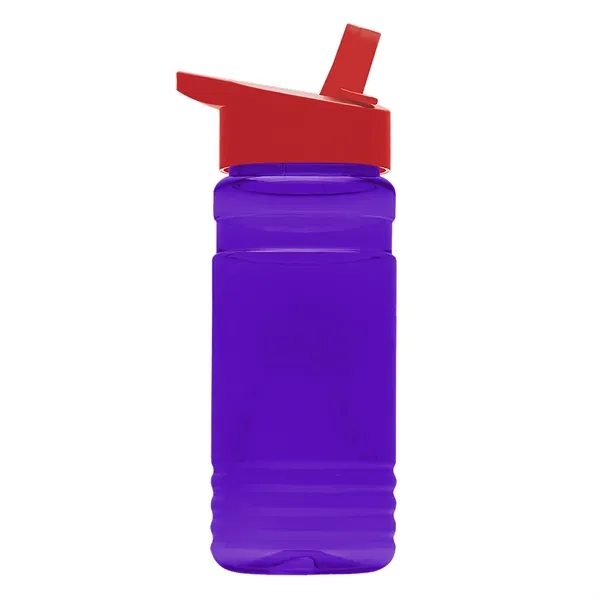 Big Grip 20 oz. Transparent Bottle -Flip Straw Lid... from ASI 40480 Koozie Group