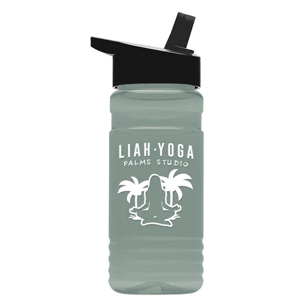 Big Grip 20 oz. Transparent Bottle -Flip Straw Lid... from ASI 40480 Koozie Group