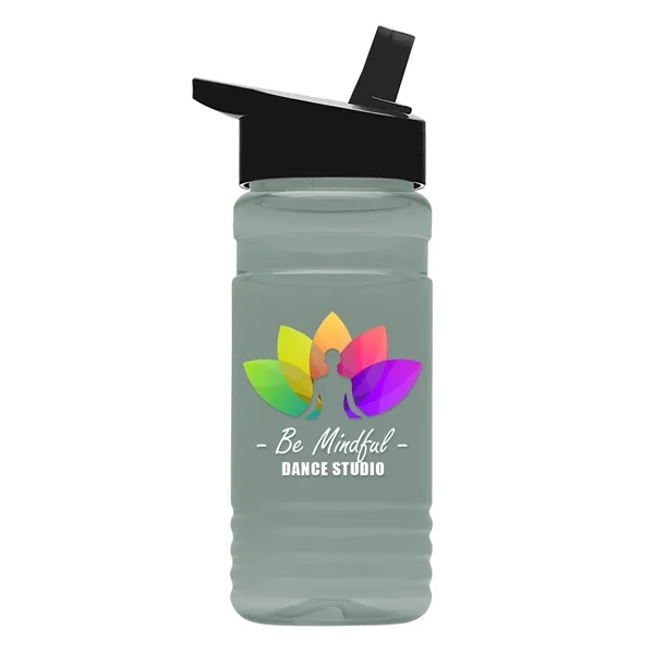 Big Grip 20 oz. Transparent Bottle -Flip Straw Lid... from ASI 40480 Koozie Group