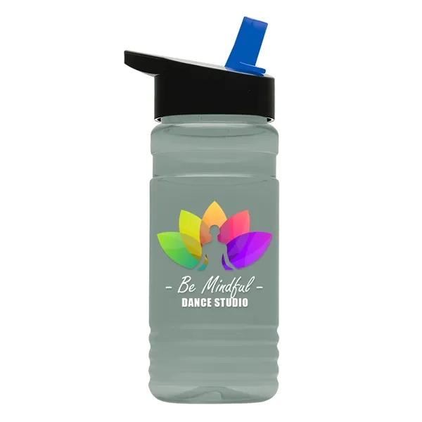 Big Grip 20 oz. Transparent Bottle -Flip Straw Lid... from ASI 40480 Koozie Group