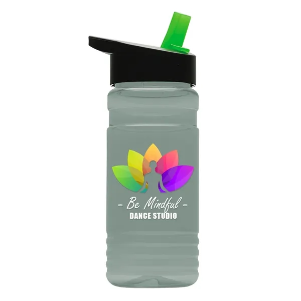 Big Grip 20 oz. Transparent Bottle -Flip Straw Lid... from ASI 40480 Koozie Group