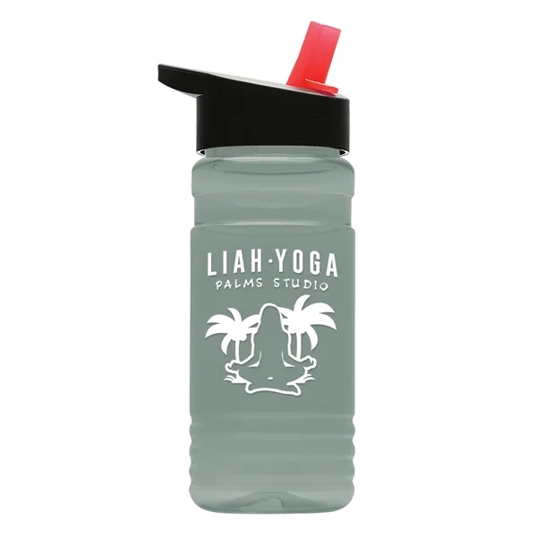 Big Grip 20 oz. Transparent Bottle -Flip Straw Lid... from ASI 40480 Koozie Group