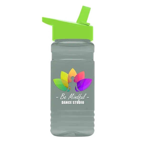 Big Grip 20 oz. Transparent Bottle -Flip Straw Lid... from ASI 40480 Koozie Group