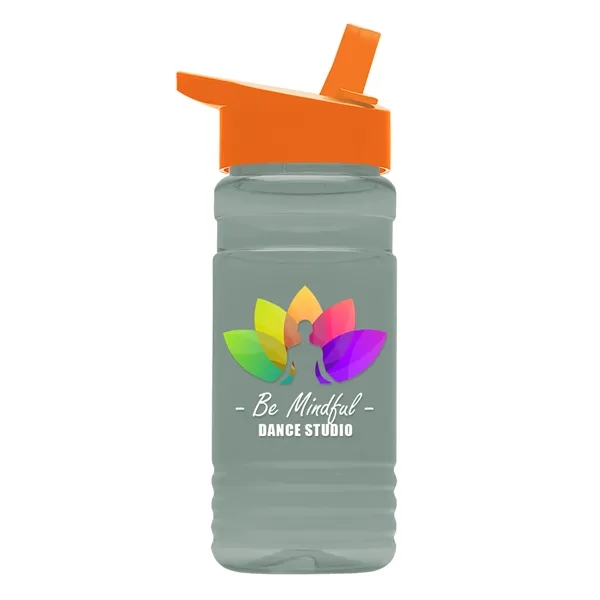 Big Grip 20 oz. Transparent Bottle -Flip Straw Lid... from ASI 40480 Koozie Group