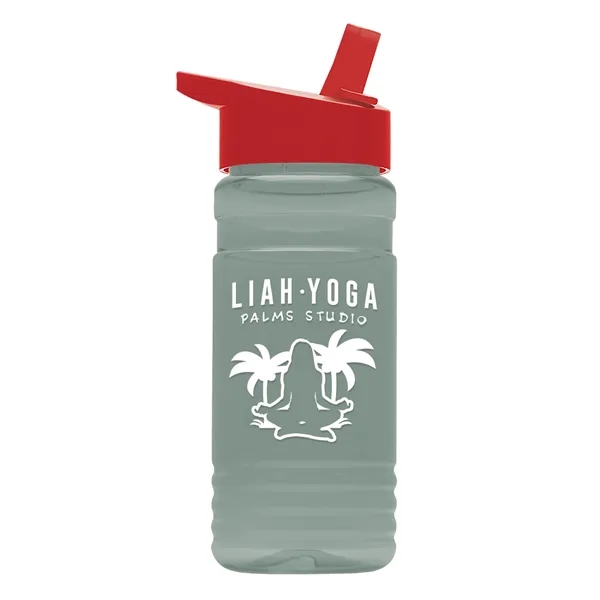 Big Grip 20 oz. Transparent Bottle -Flip Straw Lid... from ASI 40480 Koozie Group