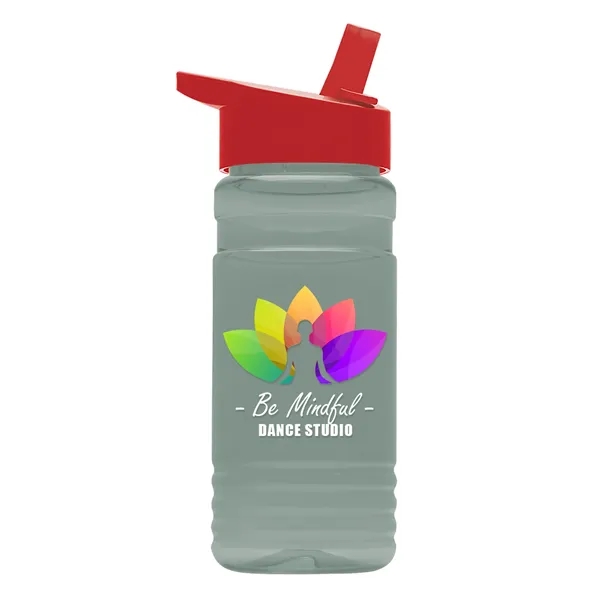 Big Grip 20 oz. Transparent Bottle -Flip Straw Lid... from ASI 40480 Koozie Group