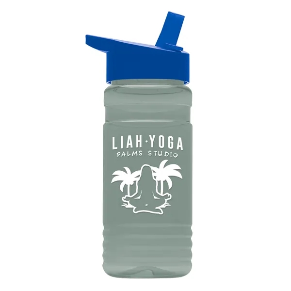 Big Grip 20 oz. Transparent Bottle -Flip Straw Lid... from ASI 40480 Koozie Group