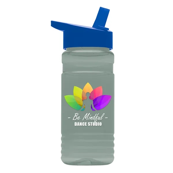 Big Grip 20 oz. Transparent Bottle -Flip Straw Lid... from ASI 40480 Koozie Group