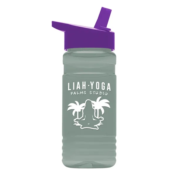 Big Grip 20 oz. Transparent Bottle -Flip Straw Lid... from ASI 40480 Koozie Group