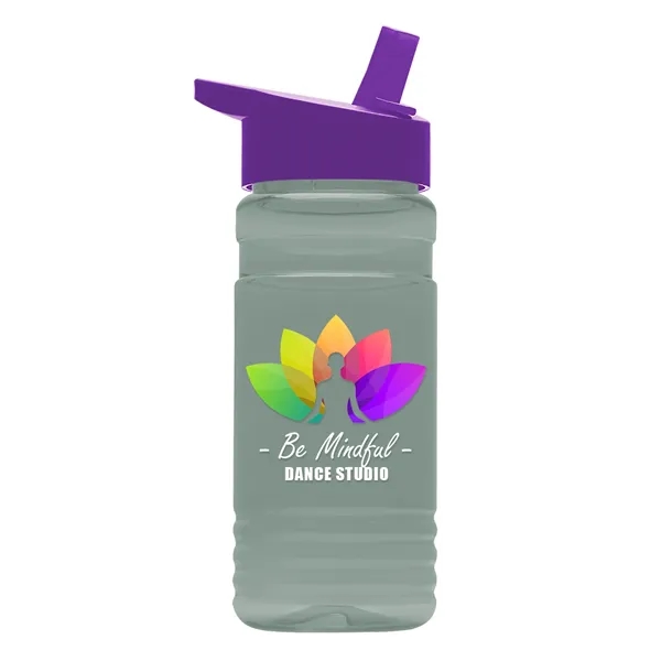 Big Grip 20 oz. Transparent Bottle -Flip Straw Lid... from ASI 40480 Koozie Group