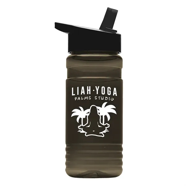 Big Grip 20 oz. Transparent Bottle -Flip Straw Lid... from ASI 40480 Koozie Group