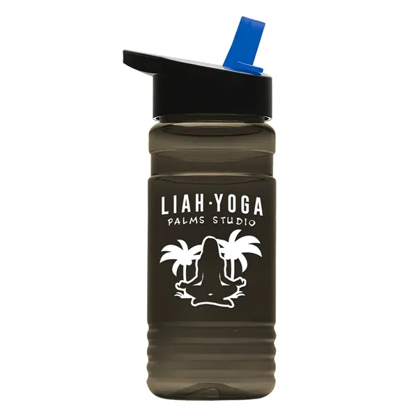 Big Grip 20 oz. Transparent Bottle -Flip Straw Lid... from ASI 40480 Koozie Group