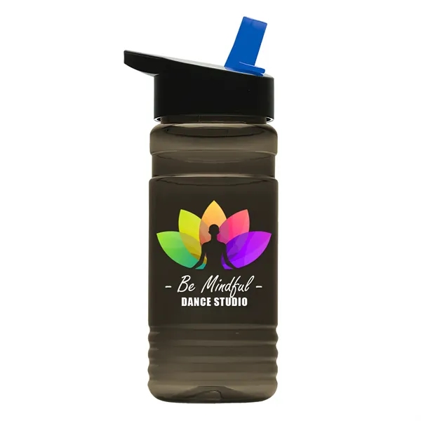 Big Grip 20 oz. Transparent Bottle -Flip Straw Lid... from ASI 40480 Koozie Group