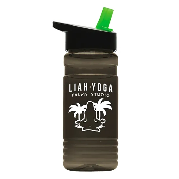 Big Grip 20 oz. Transparent Bottle -Flip Straw Lid... from ASI 40480 Koozie Group