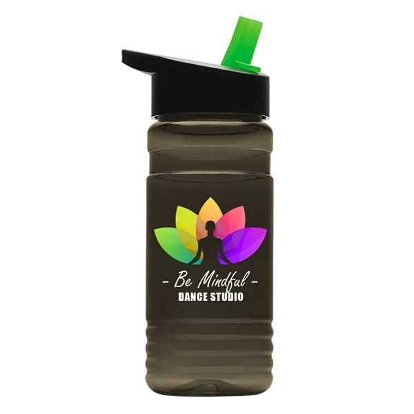 Big Grip 20 oz. Transparent Bottle -Flip Straw Lid... from ASI 40480 Koozie Group