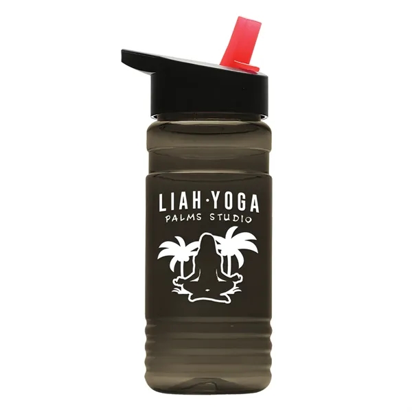 Big Grip 20 oz. Transparent Bottle -Flip Straw Lid... from ASI 40480 Koozie Group