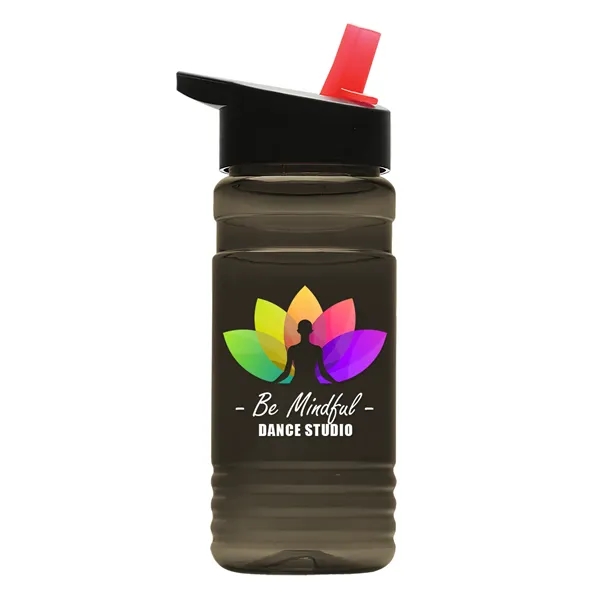Big Grip 20 oz. Transparent Bottle -Flip Straw Lid... from ASI 40480 Koozie Group