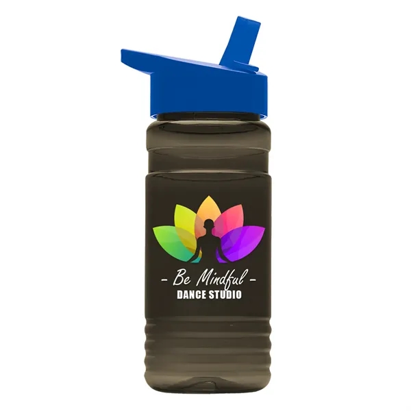 Big Grip 20 oz. Transparent Bottle -Flip Straw Lid... from ASI 40480 Koozie Group