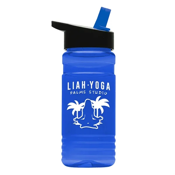 Big Grip 20 oz. Transparent Bottle -Flip Straw Lid... from ASI 40480 Koozie Group