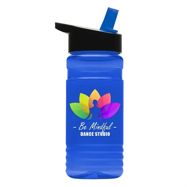 Big Grip 20 oz. Transparent Bottle -Flip Straw Lid... from ASI 40480 Koozie Group