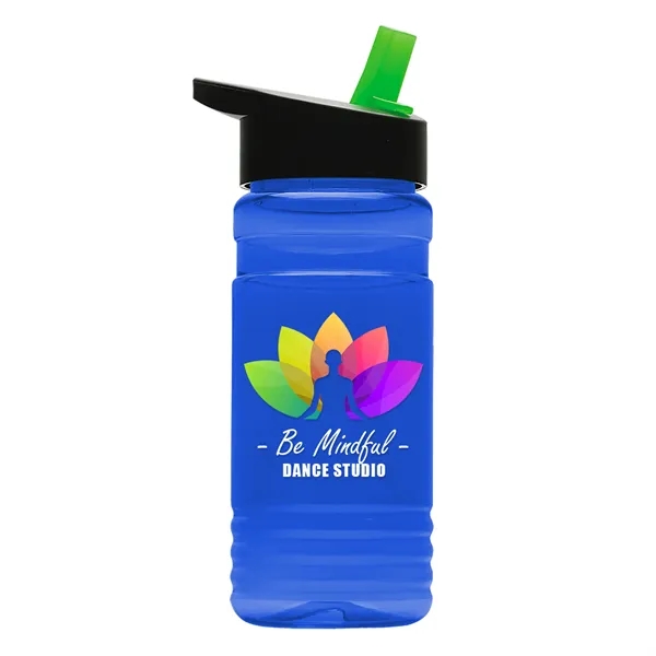 Big Grip 20 oz. Transparent Bottle -Flip Straw Lid... from ASI 40480 Koozie Group