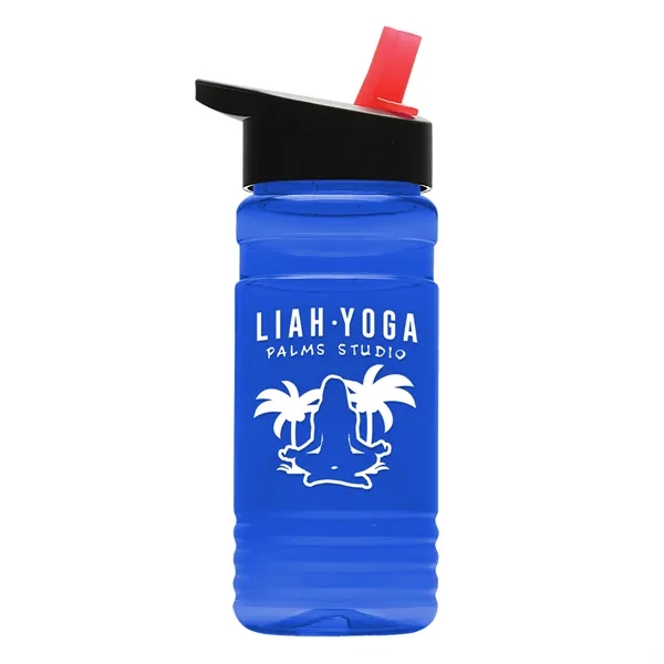 Big Grip 20 oz. Transparent Bottle -Flip Straw Lid... from ASI 40480 Koozie Group