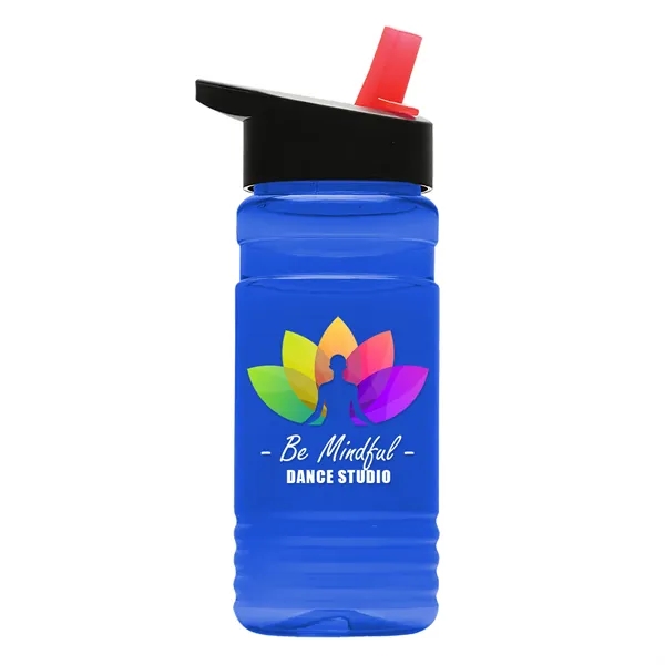 Big Grip 20 oz. Transparent Bottle -Flip Straw Lid... from ASI 40480 Koozie Group