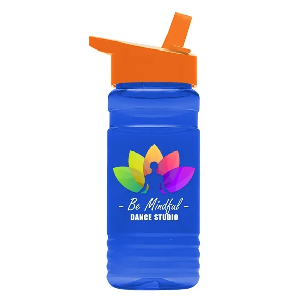 Big Grip 20 oz. Transparent Bottle -Flip Straw Lid... from ASI 40480 Koozie Group