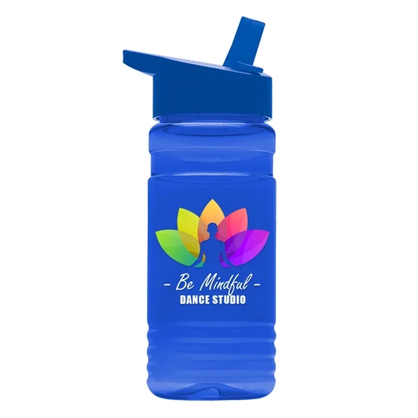 Big Grip 20 oz. Transparent Bottle -Flip Straw Lid... from ASI 40480 Koozie Group