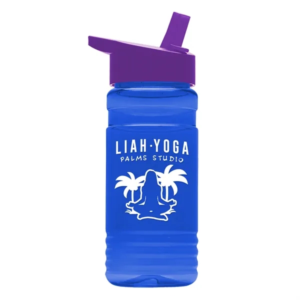 Big Grip 20 oz. Transparent Bottle -Flip Straw Lid... from ASI 40480 Koozie Group