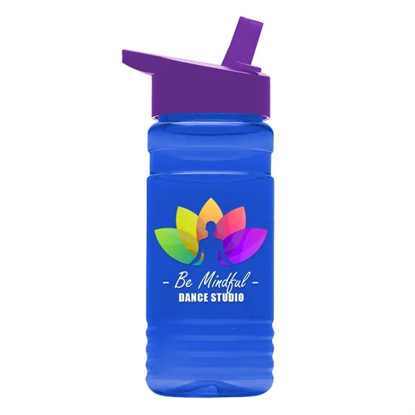 Big Grip 20 oz. Transparent Bottle -Flip Straw Lid... from ASI 40480 Koozie Group