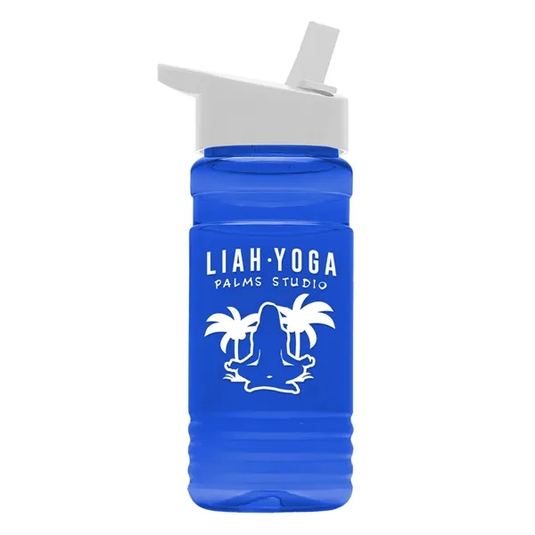 Big Grip 20 oz. Transparent Bottle -Flip Straw Lid... from ASI 40480 Koozie Group