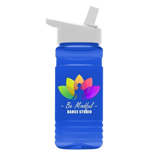 Big Grip 20 oz. Transparent Bottle -Flip Straw Lid... from ASI 40480 Koozie Group